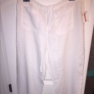 White Linen Pants